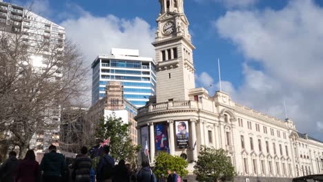 2019-16th-June-Hong-Kong-anti-extradition-bill-protests-support-from-Hong-Kong-People-who-lives-in-Auckland,-New-Zealand-at-Aotea-Square