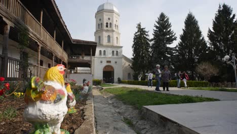 Kokosh-Monastery,-Romania-April-21,-2019