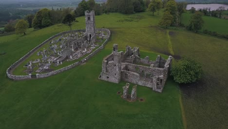 Hill-of-Slane-is-traditionally-regarded-as-the-location-where-St-Patrick-lit-the-first-Pascal-Fire-in-433-AD-in-defiance-of-pagan-King-Laoighre,-the-King-of-Tara
