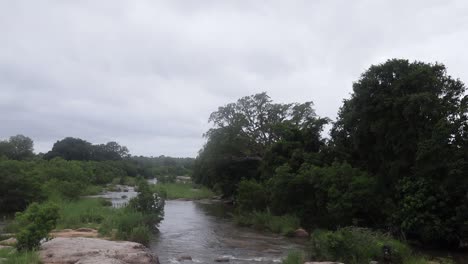 Tranquil-African-B-roll-river-scene-from-Kruger-National-Park,-Africa