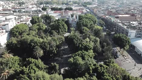 Park-Paseo-Bravo-end-at-the-Church-of-Nuestra-Señora-de-Guadalupe-Puebla