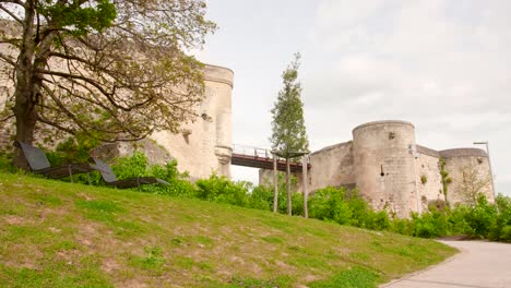 Castle-walls-of-Caen-castle---1060,-William-of-Normandy-established-a-new-stronghold-in-Caen