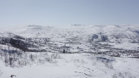 Future-planned-building-location-for-lodge-cabins-at-Tverrlia-Maurset---Hardangervidda-Norway-Aerial