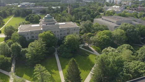 Vista-Aérea-De-Los-Edificios-Académicos-De-La-Universidad-Estatal-De-Iowa