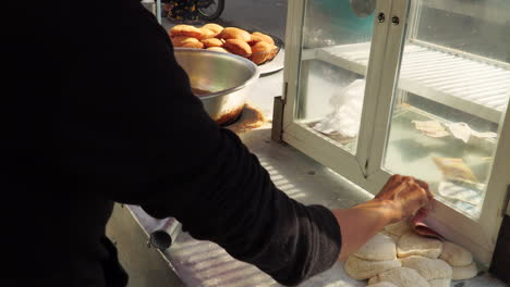 These-are-sweet-street-food-cakes-with-sesame-seeds