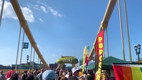 The-Brinery-hand-crafted-pickles-shop-on-Andy-warhol-bridge-during-Picklesburgh