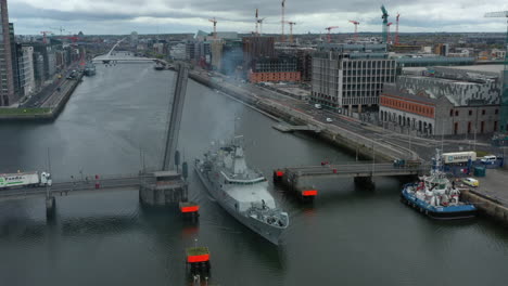 Aerial-view-of-the-Irish-Navy-ship-LE-James-Joyce-leaving-Dublin-City