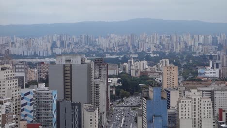 Stadtbild-Von-Sao-Paulo,-Panorama-Luftaufnahme