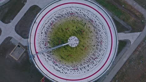 Top-View-Of-A-Circular-Clarifier-In-Wastewater-Treatment-Plant-In-Poland