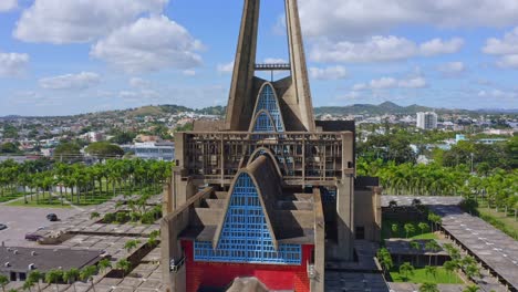 Interesting-aerial-perspective-of-Catholic-cathedral-basilica-of-Higuey