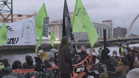 Klimaproteste-Außerhalb-Der-Cop26-Treffen-In-Glasgow