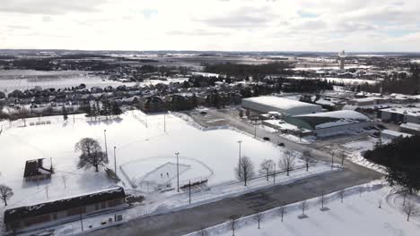 Sporting-recreational-centre-Centennial-Park-Virgil-Ontario-aerial