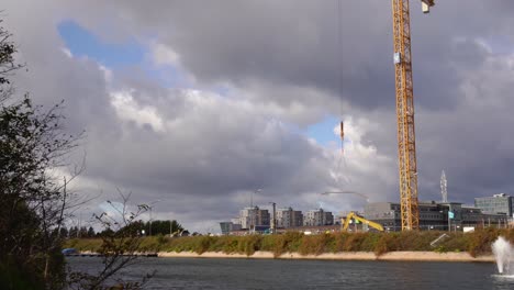 Vista-De-Un-Sitio-De-Construcción-En-El-Centro-De-Malmö