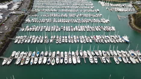 AERIAL---Over-600-yachts-moored-up-in-a-marina