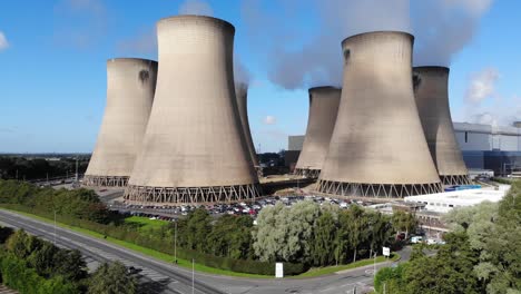 Drax-Power-Station-En-Drax-Village,-Cerca-De-Selby,-Yorkshire,-Reino-Unido