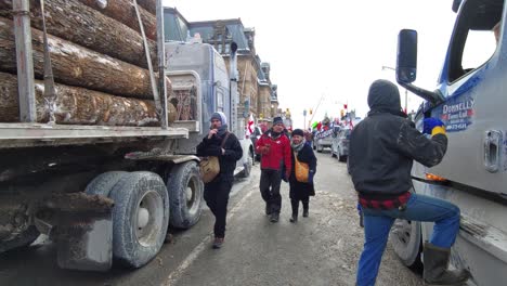 Freedom-Convoy-Protest-In-Ottawa,-Canada