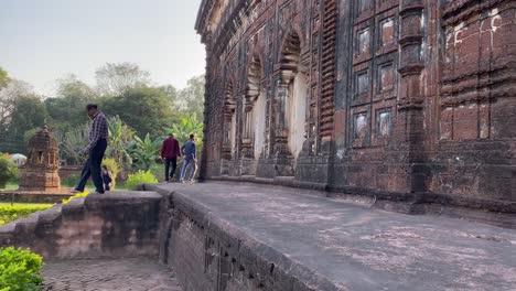 El-Históricamente-Famoso-Templo-Jorbangla-En-Bishnupur-Establecido-En-El-Siglo-XVII