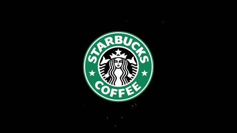 Editorial-Ilustrativa-Del-Icono-De-Starbucks-Que-Aparece-Con-Chispas-De-Fuego