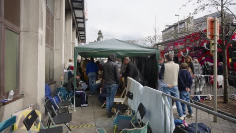 Ukrainian-refugees-queue-up-at-registration-centre-to-receive-government-support-as-they-flee-Ukraine-due-to-Russian-invasion---Jules-Bordet-building-in-Brussels,-Belgium