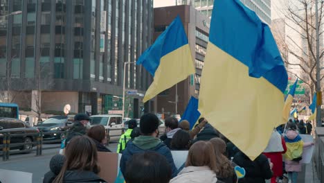 Marcha-De-Protesta-De-Ucranianos-En-Seúl-Contra-La-Intervención-Rusa-En-Ucrania