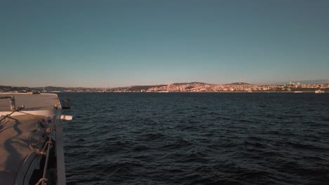 View-of-the-embankment-of-Istanbul-from-the-boat-in-a-distance