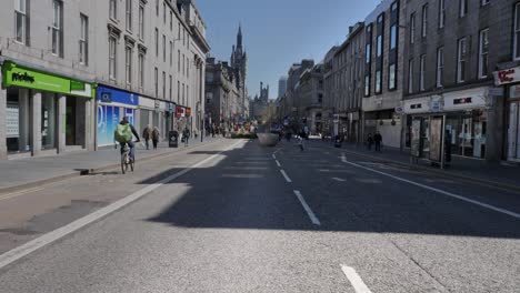 Ein-Blick-Auf-Die-Union-Street-Aberdeen-Schottland-Während-Der-Sperrung-2021