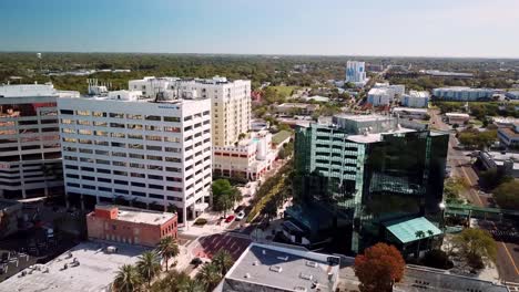 Luftaufnahme-Der-Innenstadt-Von-Clearwater,-Florida,-In-4K