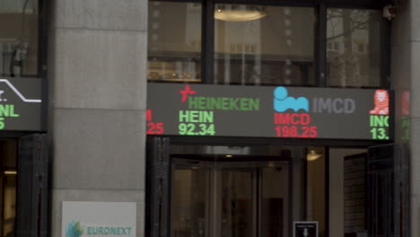 Schwenken-über-Das-Tickersymbol-An-Der-Euronext-Börse-In-Amsterdam