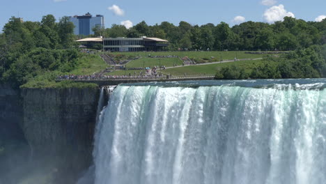 Área-De-Observación-Estadounidense-En-Horseshoe-Falls,-Cataratas-Del-Niágara,-Nueva-York