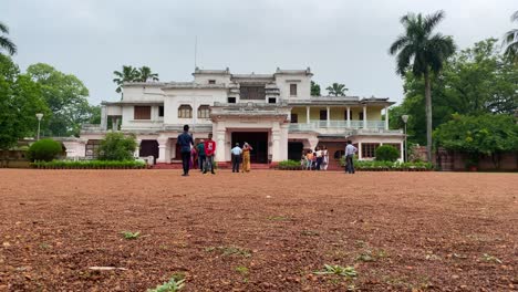Timelapse-video-of-Visva-Bharati-University-campus,-at-Bolpur,-Shantiniketan,-founded-by-Rabindranath-Tagore