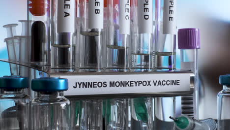 Monkeypox-Treatment-and-Prevention-with-Jynneos-Vaccine,-Lab-Equipment