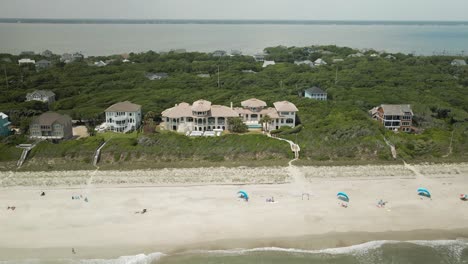 Impressive-aerial-Beach-resort-Emerald-Isle-seafront-view