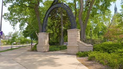 Slow-Motion-View-of-'The-Arch'-at-Northwestern-University