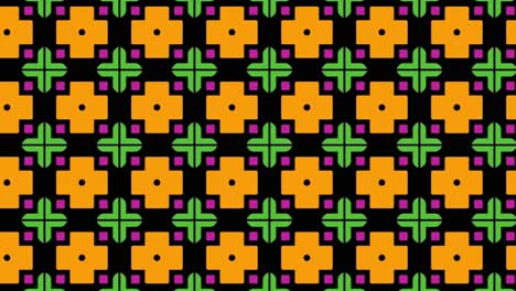 Seamless-pattern-background-animation-with-illustrations-in-different-colors-and-geometric-shapes