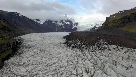 4K-Gletscherantenne-In-Island-Von-Rechts-Nach-Links