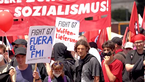 Demonstranten-Bei-Der-G7-Gipfeldemonstration-In-München