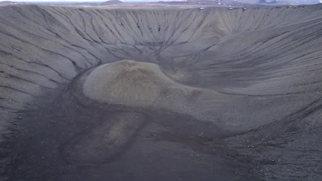 Flight-over-Hverfjall--volcano-in-Northern-Iceland