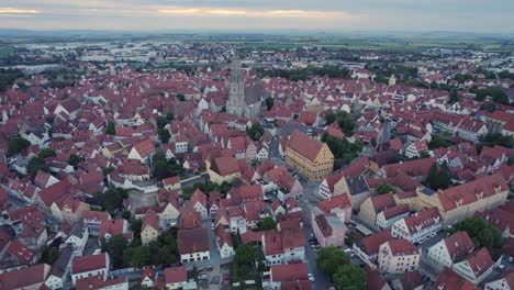 Aerial-panorama-of-Nordlingen,-Bavaria