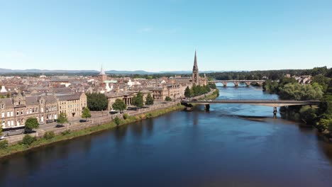 Aerial-view-above-the-river-Tay-and-City-of-Perth