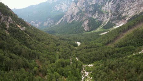 Este-Es-El-Valle-De-Logar-En-Eslovenia,-Y-Es-Uno-De-Los-Valles-Glaciares-Alpinos-Más-Hermosos-Que-Se-Encuentran-En-Europa