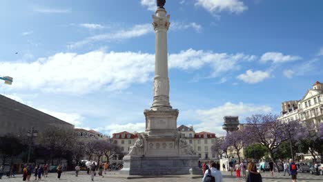 Dom-Pedro-Iv-Plaza-Vista-De-La-Columna-De-Pedro-Iv-Y-La-D