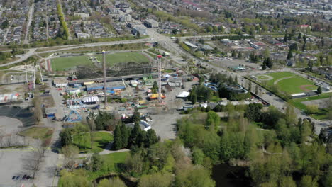 Luftaufnahme-über-Den-Hastings-Park-Mit-Blick-Auf-Die-Malerische-Landschaft-Von-Vancouver