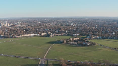 Drone-shot-over-Blackheath-south-greenwich-park-Lewisham-London