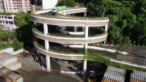 Hong-Kong-Victoria-Road-Island-West-Transit-Station-Mehrstufige-Zufahrtsstraße