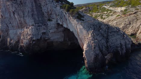 Huge-natural-arch-in-Greece-during-summer