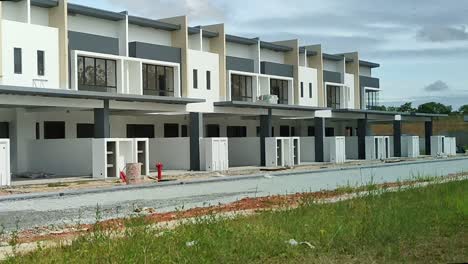 New-double-story-terrace-house-under-construction-in-Malaysia