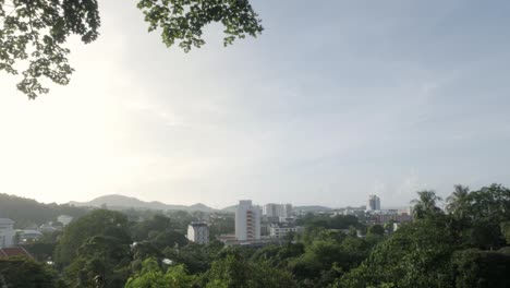 aerial-view-of-phuket-town-from-rang-hill-among-forest-in-early-morning-with-sunshine-in-summer