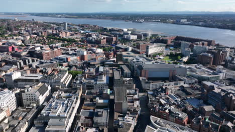 Downtown-Aerial-of-Liverpool-UK