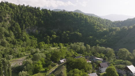 Daba-Small-Town-Houses-With-Panorama-Of-Green-Forest-In-The-Mountain