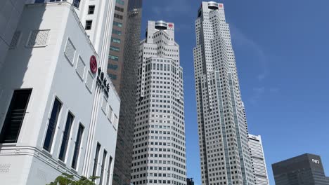 UOB-Plaza-towers-located-downtown-Singapore-Central-Business-District